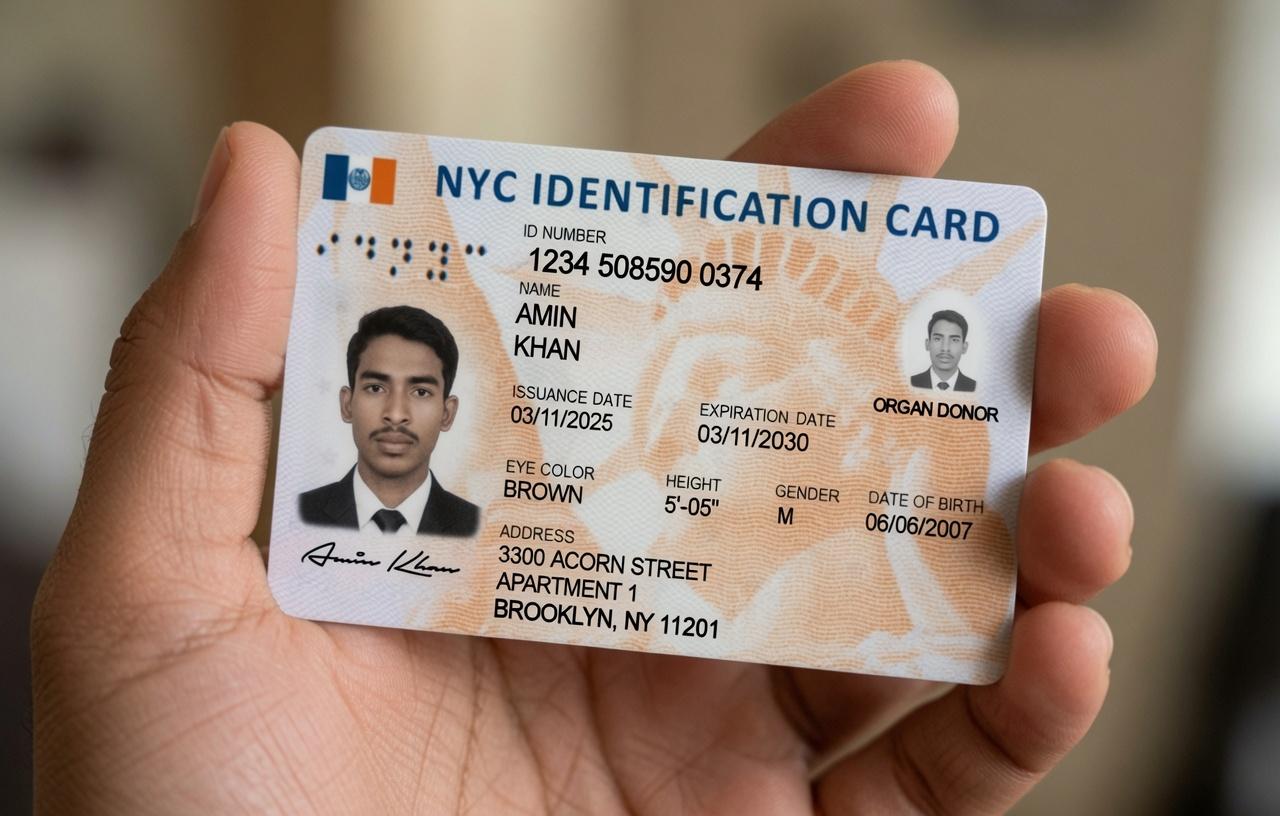 USA NYC IDENTIFICATION CARD PLP - PLP Ghor