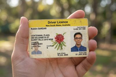 South Wales Driving Licence Plp Design By Sohanur Islam Sujon