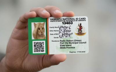 vanuatu id card new Design By Rabbe