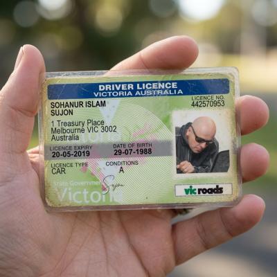 Victoria Australia Driving Licence plp Design By Sohanur Islam Sujon