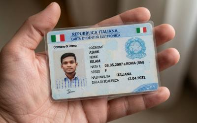 Italy identify id card for verification Design By Md Apple Mahmud